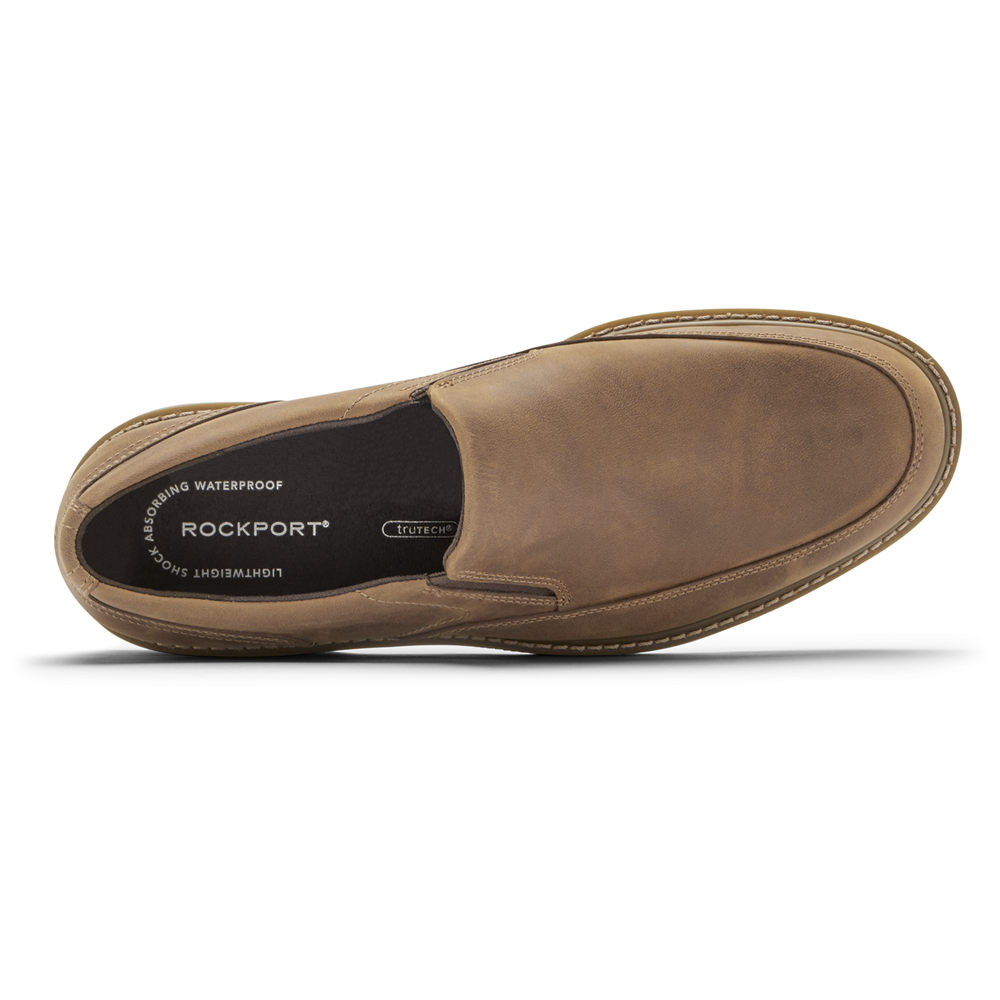 Rockport Slip-Ons Herre Khaki - Charlee Waterproof - XIWU98632